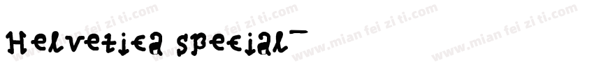 Helvetica special字体转换